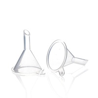 Mini entonnoir en plastique transparent, ouverture de 31 mm, petit entonnoir pour le remplissage de flacons de parfum, cosmétiques, liquides, entonnoir de voyage pour distribution