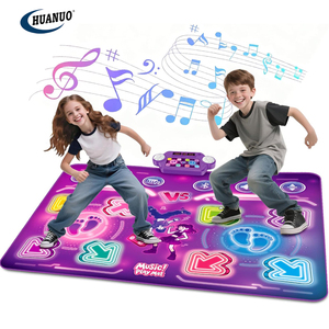 Tapis de danse amélioré pour 2 joueurs, jouets pour enfants, tapis de <span class=keywords><strong>jeu</strong></span> lumineux à 8 boutons avec jeux musicaux électroniques Bluetooth - Product Image 1
