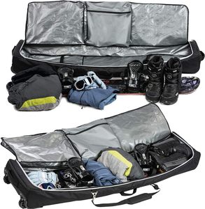 Échantillon gratuit, sac de snowboard long de voyage de qualité supérieure, neuf, OEM, avec bandoulière et poches pour équipement - Product Image 2