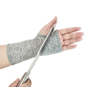Junmu Cut-Resistant Arm Sleeve 18cm With Thumb Hole Level 5 HPPE Construction Industry Protection - Product Image 2