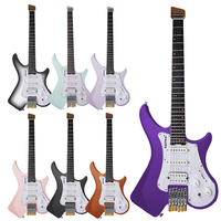 Fabricant de Guitares Sans Tête avec Logo Personnalisé, Usine de 13 Ans, Audité SGS, Micros SSH, Guitare de Voyage, OEM ODM