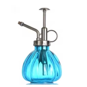 Mister de agua para plantas de vidrio acanalado de estilo <span class=keywords><strong>vintage</strong></span> de 200ml con bomba superior ABS de Color negro plateado dorado (capacidad total 230ml) - Product Image 3