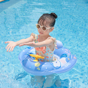 Flotador Inflable para Bebés con Asiento y Volante de Dibujos Animados para Piscina y Parque Acuático - Product Image 4