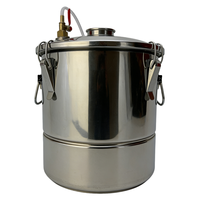Cuve de Fermentation en Acier Inoxydable pour la Fabrication de Bière et de Vin à Domicile, 20 Litres