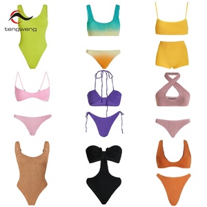 Fabricants <span class=keywords><strong>de</strong></span> maillots <span class=keywords><strong>de</strong></span> <span class=keywords><strong>bain</strong></span> TW Maillots <span class=keywords><strong>de</strong></span> <span class=keywords><strong>bain</strong></span> en tissu recyclé Maillots <span class=keywords><strong>de</strong></span> <span class=keywords><strong>bain</strong></span> bikini plissés texturés personnalisés sur l'océan - Product Image 1