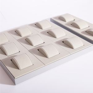 SESI fatto a mano cuscino di lusso in pelle Pu gioielli orologio espositore di alta qualità <span class=keywords><strong>Display</strong></span> per orologi vassoi pista Shenzhen - Product Image 1