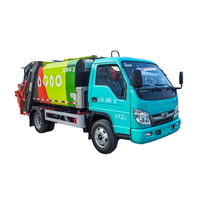 Camion compacteur de déchets à technologie de pointe, moteur, pompe, boîte de vitesses, capacité de 0,5 à 30 tonnes, châssis Dongfeng Foton