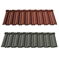 Tuiles de toiture en métal de haute qualité, revêtement en pierre de 0,5 mm, design moderne, marque CHUANYA, garantie de plus de 5 ans, fabrication mécanique, vente en gros d'usine