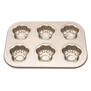 <span class=keywords><strong>Moule</strong></span> à Cupcake antiadhésif, plaque de cuisson à Muffin, <span class=keywords><strong>moule</strong></span> à Cupcake, Mini patte de chat, moules à biscuits, ustensiles de cuisson, 4/6/9/12 trous - Product Image 4