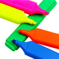BECOL – Lot de surligneurs fluorescents fantaisie colorés en gros avec logo personnalisé pour le marquage