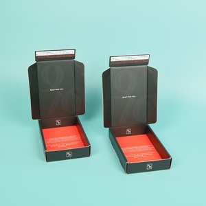 Boîtes d'expédition en carton personnalisées avec logo, fermeture pliante, boîte d'expédition en carton ondulé personnalisée avec ruban adhésif double face détachable - Product Image 2