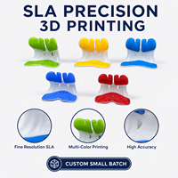 Kit de composants industriels imprimés en 3D SLA, boîtier en résine bleu-gris, prototypage de précision, service OEM ODM en petites séries