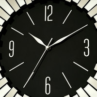 Jam Dinding Mewah Berlapis Cermin, Jam Dinding Besar Dekoratif Modern Skeleton Silent Quartz untuk Ruang Tamu Rumah