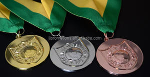 定制高抛光锌合金3D金属足球亚足联奖牌冠军联赛奖牌足球奖牌 - Product Image 3