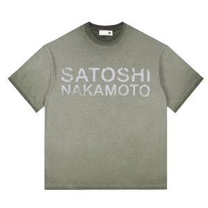 T-shirt délavé effet vieilli SATOSHI Premium Graphic Top <span class=keywords><strong>NAKAMOTO</strong></span> 90s Retro Crypto Streetwear SS26 Drop pour les cadeaux urbains Hypebeast SN - Product Image 5