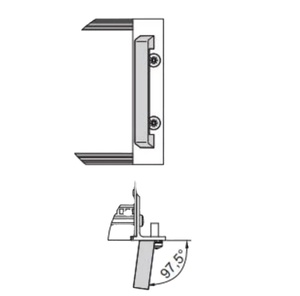 C-BOX ZSTC Schroff Nvent Poignée avant monobloc, largeur 12,2 mm, anodisé clair, version angulaire, <span class=keywords><strong>Beve</strong></span> 4U, 120 mm 133,4 mm, 10501-021 - Product Image 6