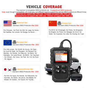 Launch X431 <span class=keywords><strong>Creader</strong></span> <span class=keywords><strong>3001</strong></span>, Lector de Códigos <span class=keywords><strong>OBD2</strong></span> Completo para Motor, Herramienta de Diagnóstico OBDII CR3001, Escáner con Apagado del Motor, Actualización Gratuita, Pk ELM327 - Product Image 3
