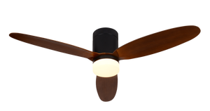 Modern ABS 3 Blades 52 Inch 3000-6000K <b>Ceiling</b> <b>Fan</b> <b>Light</b> Indoor <b>Remote</b> <b>Control</b> Reversible DC Motor Quiet for Bedroom - Product Image 4