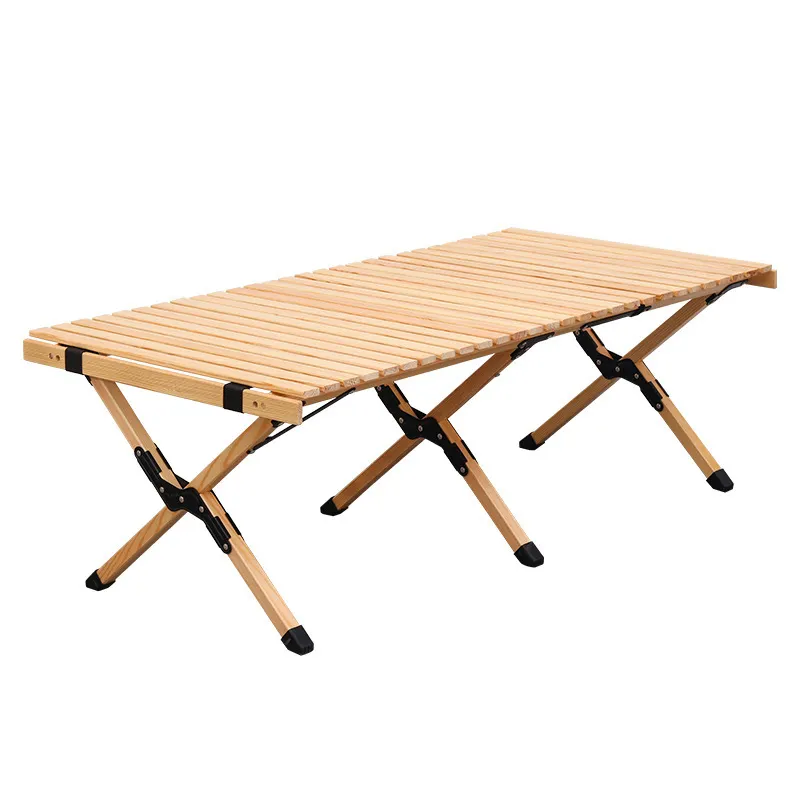 Nouveau meuble d'extérieur Portable aspect bois, chaise de pique-nique de Camping, Table pliante en rouleau d'œufs