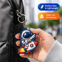 Porte-clés personnalisé en PVC transparent avec logo d'entreprise, porte-clés promotionnel avec logo personnalisé 3D 2D en PVC souple, porte-clés en PVC gonflé