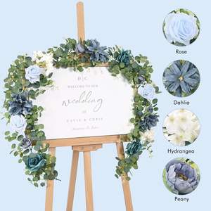 Decoraciones <span class=keywords><strong>de</strong></span> boda para mesa <span class=keywords><strong>de</strong></span> recepción que muestra el soporte Decoración Flores Artificiales Rose Vines Flores <span class=keywords><strong>de</strong></span> <span class=keywords><strong>seda</strong></span> decorativas - Product Image 5