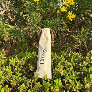 Wholesale Custom Cotton <b>Dust</b> Cover <b>Bag</b> 100% Organic Natural Color Cotton Pouch With Double Ribbon - Product Image 4