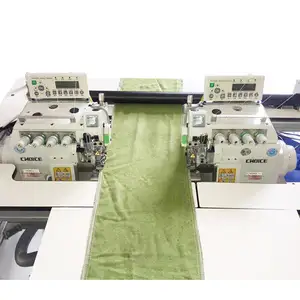 नवीनतम प्रौद्योगिकी पूर्ण स्वचालित बाएँ और दाएँ हाथ तौलिया Overlock सिलाई मशीन की कीमत बनाने विकल्प GC-E52L-R