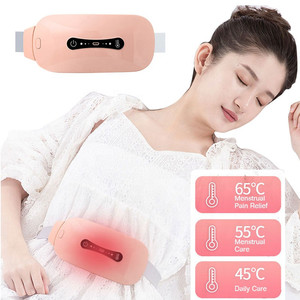 USB-Aufladbarer Heizkompresse-Vibrationsgürtel für Taille und Bauch, Intelligenter Massagegürtel, Gebärmutterwärmegürtel mit 1800mAh Akku - Product Image 4