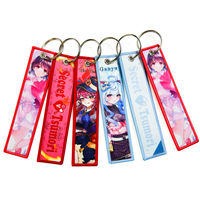 Portefeuille de sécurité Kawaii personnalisé Accessoires Porte-clés Jettags Broderie Japon Anime Jet Tag Porte-clés