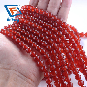 Perles en cornaline <span class=keywords><strong>rouge</strong></span> en gros, 6, 8, 10 mm, perles rondes en <span class=keywords><strong>pierre</strong></span>, pour la fabrication de bijoux - Product Image 4