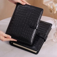 Carnet en cuir PU personnalisé effet crocodile avec logo A5 B5, organiseur, agenda, journal de voyage, carnet de notes pour cadeau d'affaires, papeterie