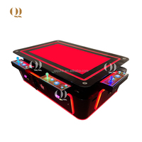 QIQU harga pabrik kustom koin Arcade yang dioperasikan dengan koin definisi tinggi penjualan laris mesin permainan ikan meja Video