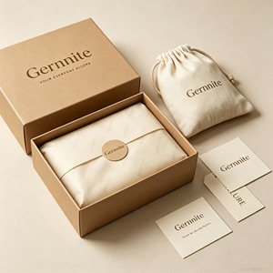 Conjunto de Empaque Ecológico para Ropa con Logotipo Personalizado Premium, Caja Rígida Marrón con Relieve, <span class=keywords><strong>Calcetines</strong></span> y Tarjetas de Agradecimiento - Product Image 3