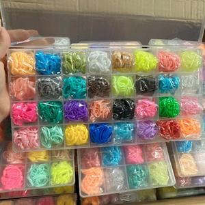 BELLEWORLD Fascia Per Capelli 32colors Hair Rubber Band Cute About 1600pcs Hair Tie Holder <strong>Toddler</strong> Girl Hair Accessories - Product Image 3