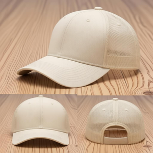 Casquette Trucker en Coton Rayé Structurée à 5 Panneaux de Qualité Supérieure, Style Australien, avec Deux Bandes Latérales, Personnalisable en Usine - Product Image 2