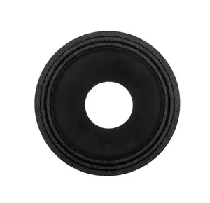 Cône de haut-parleur moderne de 6 pouces, personnalisé oem odm pro, bordure de tissu audio, cône de papier de pulpe noir, cônes de haut-parleur pressés ou non pressés