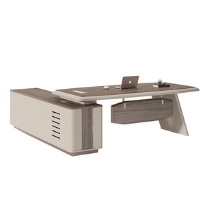 Executive Desk H505 Artificial Board Storage Cabinet Office Manager Desk President Desk Combination - Product Image 4