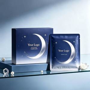 FX White Card <b>Sheet</b> Mask Box Matched with Flexible Pouch Packaging Including UV Printing Embossed Logo and Custom Artwork - Product Image 1