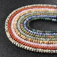Perles en vrac de quartzite orange naturel, forme abacus, pour la création de bijoux personnalisés, 15,5 pouces