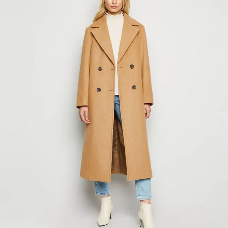 2021 personnalisé Maxi Outwear chaud mode Style décontracté veste manteau long Trench manteaux femmes