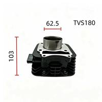 Bloc-cylindre de moto TVS Apache RTR 180 neuf de qualité supérieure, alésage 62,5 mm, chemise en fonte, refroidissement par air, moteur 4 temps