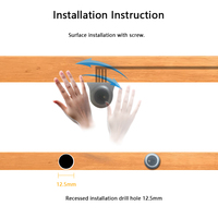 Interrupteur à détection de mouvement manuel 3 ans 1216 Sub-control 12V 24V pour éclairage LED de placard et armoire