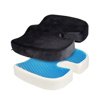 Emballage en rouleau Coussin de siège en gel brodé rafraîchissant Coussin de siège orthopédique pour chaise de bureau et oreiller de voiture Coussins lombaires en mousse Coussins de siège