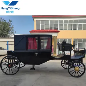 Calèche noire de luxe Fabricant de calèche royale/Transport spécial Fournisseurs de Chine Calèche royale