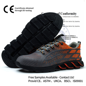 <span class=keywords><strong>Scarpe</strong></span> <span class=keywords><strong>Antinfortunistiche</strong></span> Basse Unisex con Suola Antiurto, <span class=keywords><strong>Comode</strong></span> con Superficie Intrecciata in Materiale Composito per Lavori Prolungati in Piedi, Ideali per Estate, Primavera e Autunno - Product Image 2