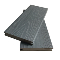 Plancher de terrasse extérieur imperméable en WPC, revêtement composite bois-plastique WPC à grain de bois, co-extrusion pour extérieur