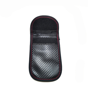 Pochette Faraday 2-en-1 grande et petite, anti-RFID, antivol, pour isolation du signal de clé de voiture - Product Image 1