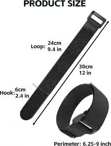 Correa de Nylon Autoadhesiva Reutilizable y Resistente al Calor, Ajustable de Fábrica, con Hebilla de Plástico - Product Image 2