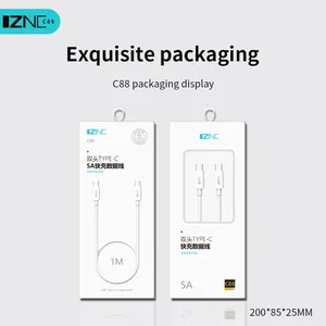 IZNC Wholesale 5A OTG usb c to usb cケーブル1Mタイプcケーブル5a xiaomi Samsung用高速充電Android