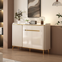Meuble à chaussures de luxe Lxyx en ardoise, finition peinte, meuble de séparation pour entrée, grande capacité de rangement, style italien
